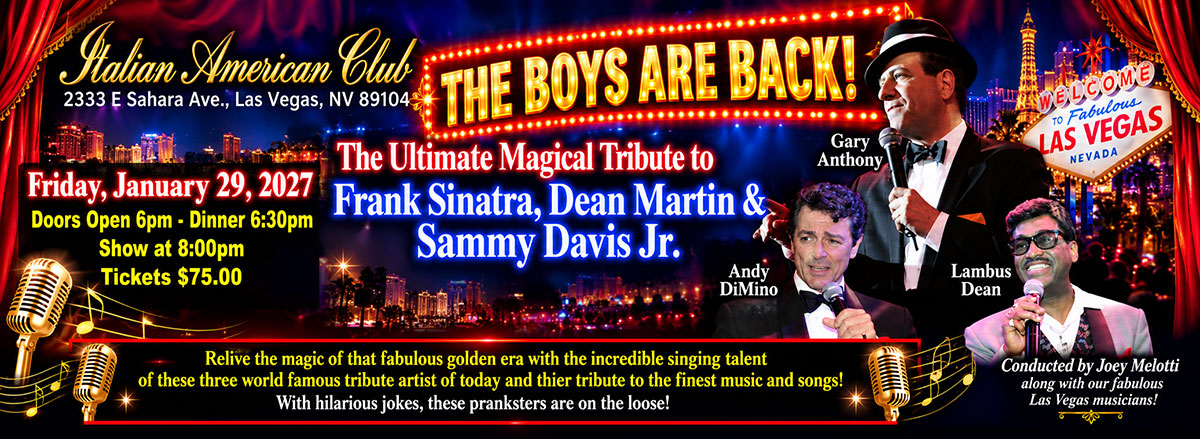 The Boys are back Gary Anthony Andy DiMino Lambus Dean